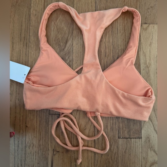 L*Space Dax Top in Pastel Orange Terrycloth - Picture 6 of 7